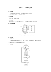 单片机实验--LCD显示实验