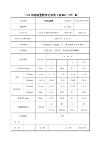 CBR试验装置校准记录表