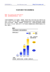 空前发展的中国无线数据业