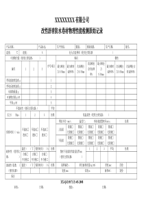 改性沥青防水卷材物理性能检测原始记录