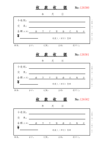 收款收据打印模板 (深圳会计网专用版)