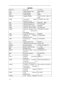 通信原理专业英文词汇