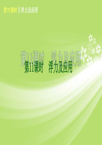 中考物理考前热点聚焦《第11课时 浮力及应用》(单课考点聚焦+知识点总结+考点精练)课件 北师大版