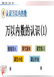 【2020春季】苏教版数学二年级下册《4.5-万以内数的认识(1)》课件(可编辑)