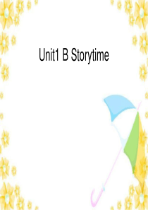 人教版四年级英语下册-Unit1-B-Storytime课件