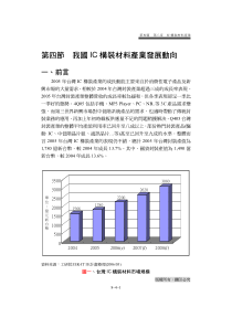 第四节我国IC构装材料产业现况与发展趋势