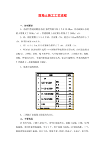 混凝土施工工艺流程