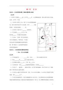 七年级地理下册-第1节《日本》同步练习-新人教版