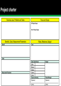 项目立项表(Project-charter)