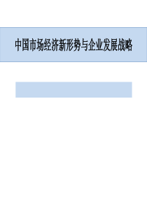 经济新形势与企业发展战略