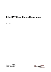 EtherCAT-Slave-Device-Description