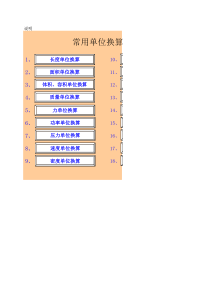 常用单位换算小程序