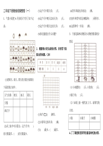 二年级下册数据收集整理测试卷