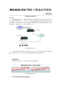 MG3000-R32-FXO-口落地应用指南