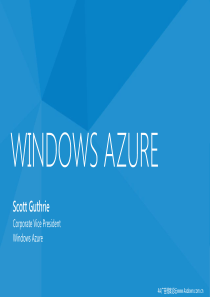 微软官方出品windows8风格动画PPT《WINDOWS AZURE》