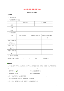 上海市崇明区横沙乡九年级化学上册1.1化学使世界更美好(1)校本作业沪教版课件