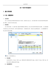 30个新点计价软件常规操作