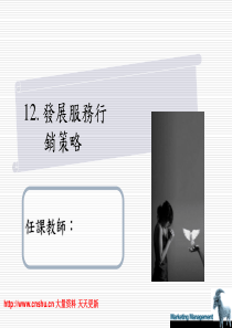 行销知识--发展服务行销策略（PPT 42页）