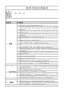 软件代码审查报告