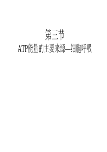 人教版教学课件云南省弥勒县庆来中学2011-2012学年高一生物 5.3 atp的主要来源―细胞呼吸