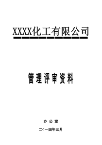 2015管理评审全套资料