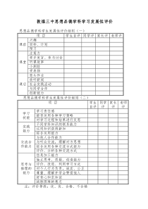 语文学科学习发展性评价