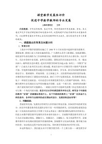 课堂教学发展性评价促进中学数学教师的专业发展