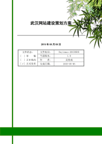 武汉网站建设策划方案