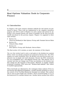 68Real Options Valuation Tools in Corporate Financ