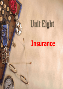 68Unit 8 Insurance