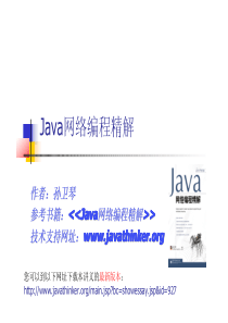 孙卫琴《Java网络编程精解》