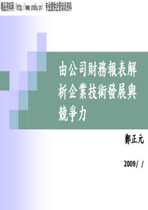 财务报表--公司财务报表解析企业技术发展与竞争力(PPT125页)(1)