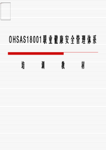 OHSAS18001培训