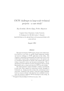 CSCW challenges in large-scale technical projects 