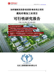 如何编制发改委立项用氯纶纤维加工丝项目可行性研究报告(甲级-发改委-经信委-商务局-备案-核准)