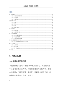 8动漫市场营销策划方案