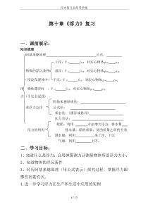 浮力复习总结导学案