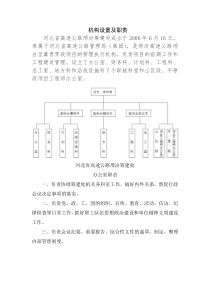 河北省高速公路管理局邢汾筹建处组织机构