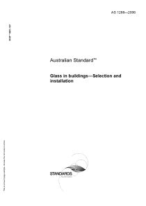 1288-2006-澳大利亚-建筑用玻璃的选择和安装