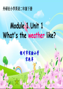 二年级下册M1Whats-the-weather-like