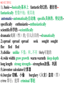 外研版2019-2020学年选修八高二英语-Module-3-词汇-16张PPT