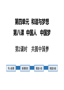 2019部编版道德与法治九年级上册共圆中国梦课件