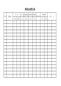 煎药记录登记表
