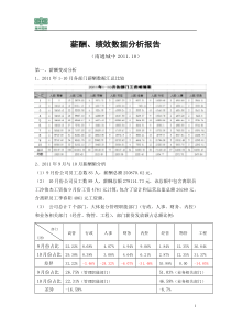 10月份薪酬水平分析报告