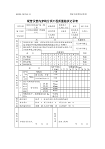 配管及管内穿线分项工程质量验收记录表