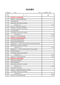 带公式的现金流量表(Excel03版)