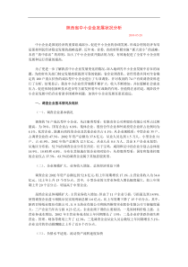 陕西省中小企业发展状况分析(1)