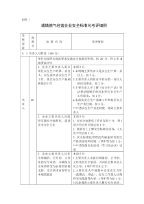 城镇燃气经营企业安全标准化考评细则