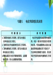 2011届高考化学第二轮专题复习课件8电化学原理及其应用