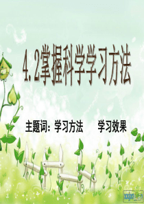 4.2掌握科学学习方法